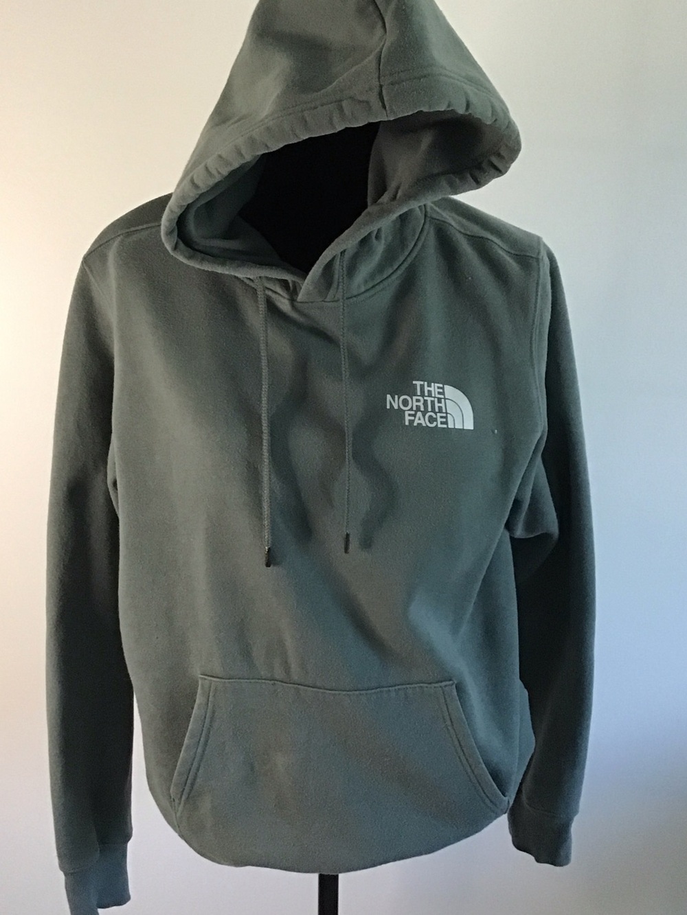 The North Face Men's Hoodie in Sage Green Fleece